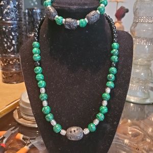 Hand made jewelry and table setting